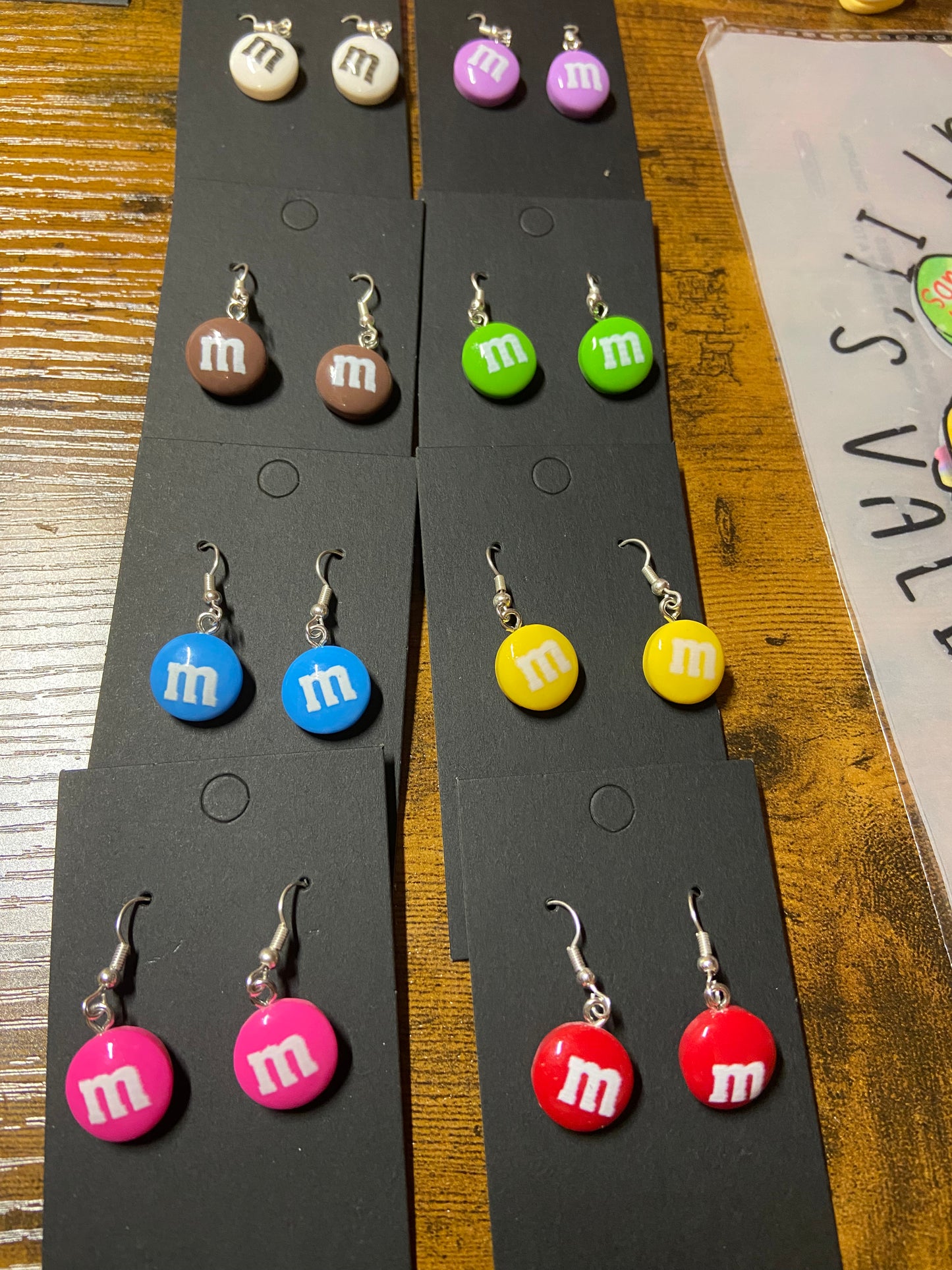 M&M Dangle Earrings