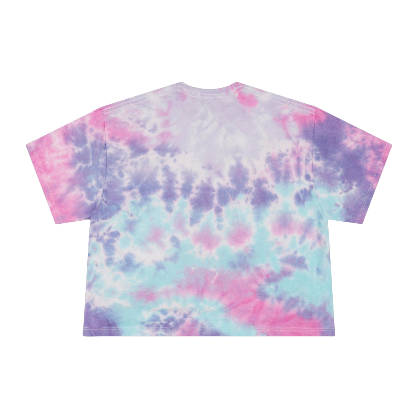 Neon Lotus Logo Tie Dye Crop T-shirt