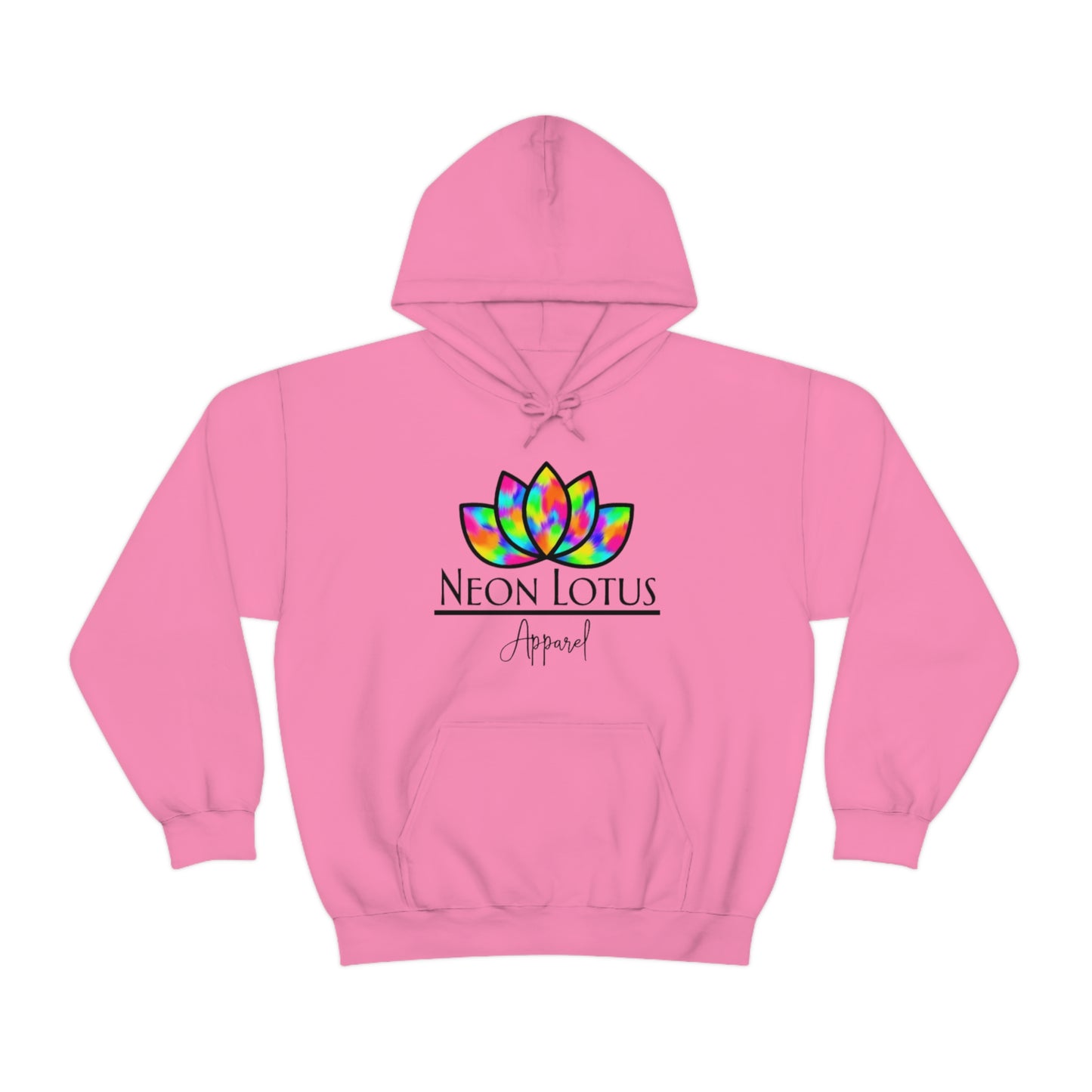 Neon Lotus Logo Pullover Hoodie