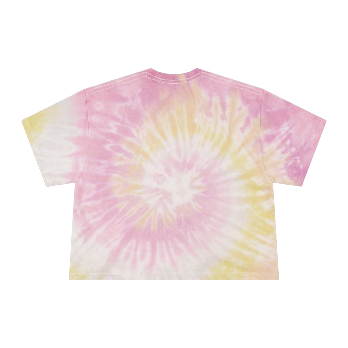 Neon Lotus Logo Tie Dye Crop T-shirt