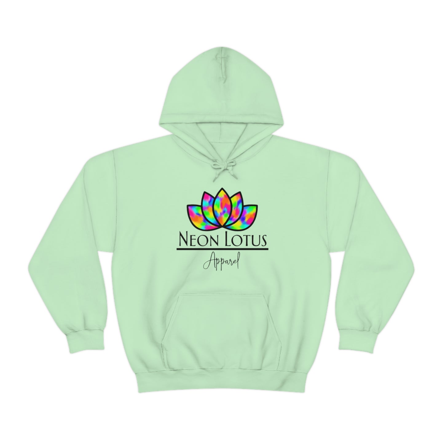 Neon Lotus Logo Pullover Hoodie