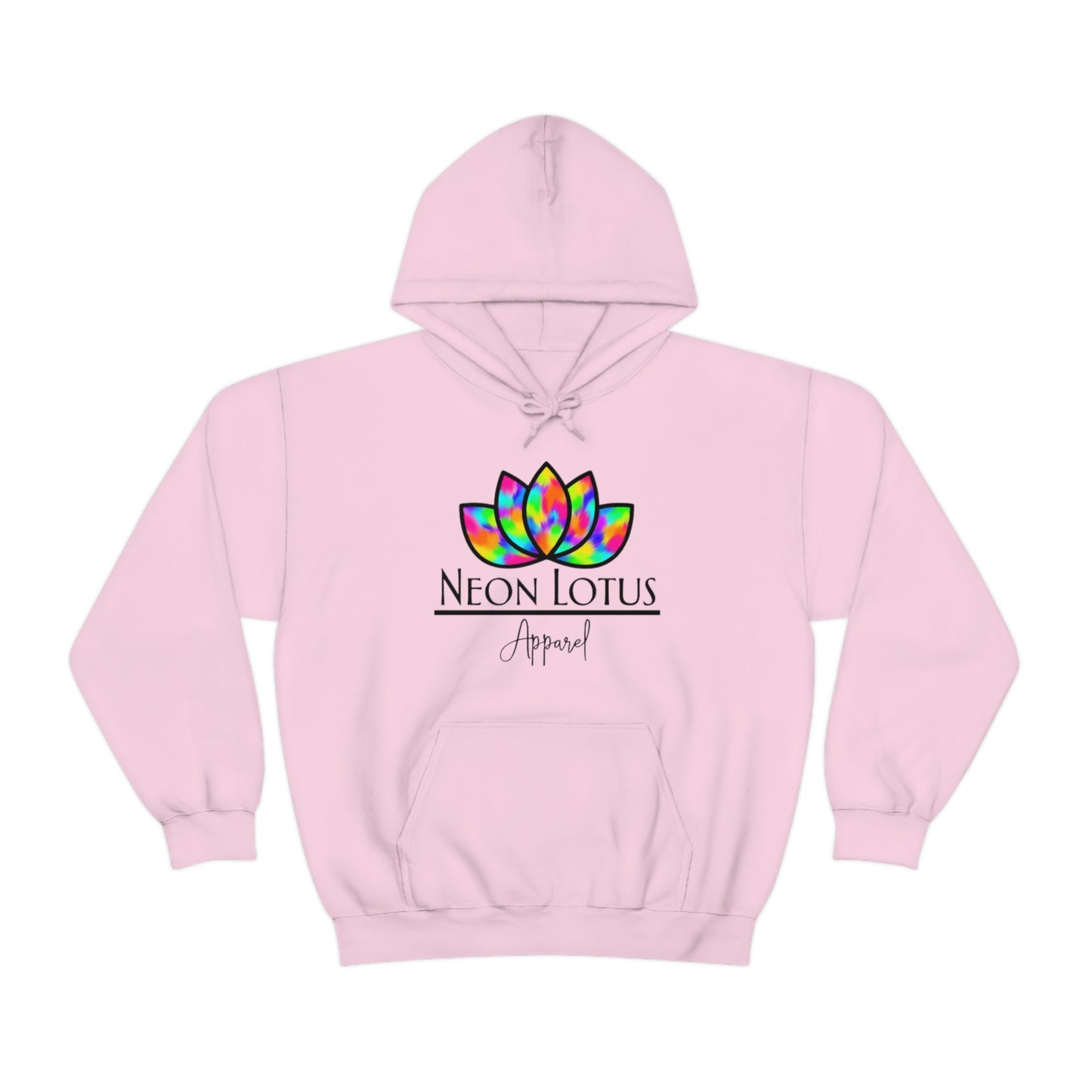 Neon Lotus Logo Pullover Hoodie