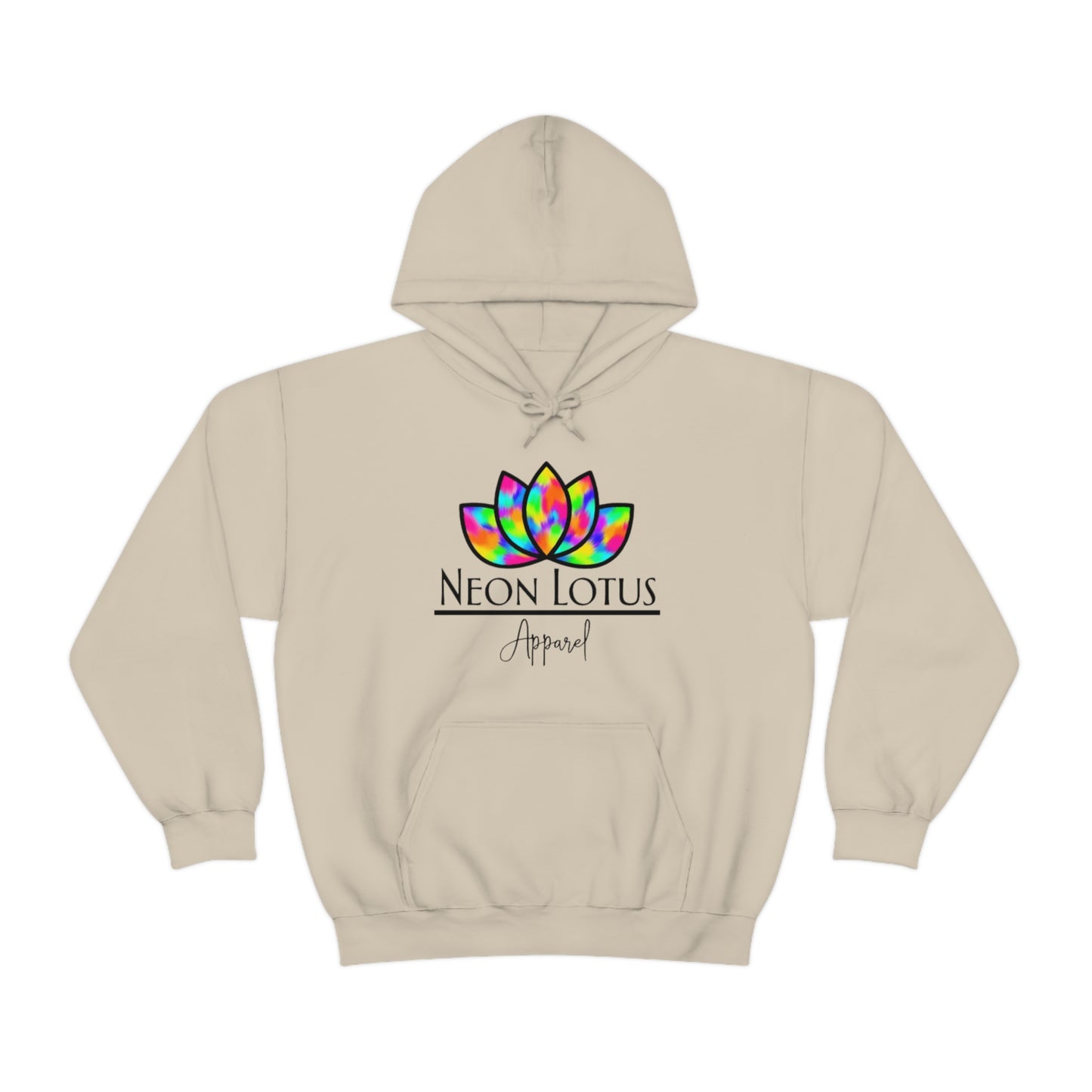 Neon Lotus Logo Pullover Hoodie