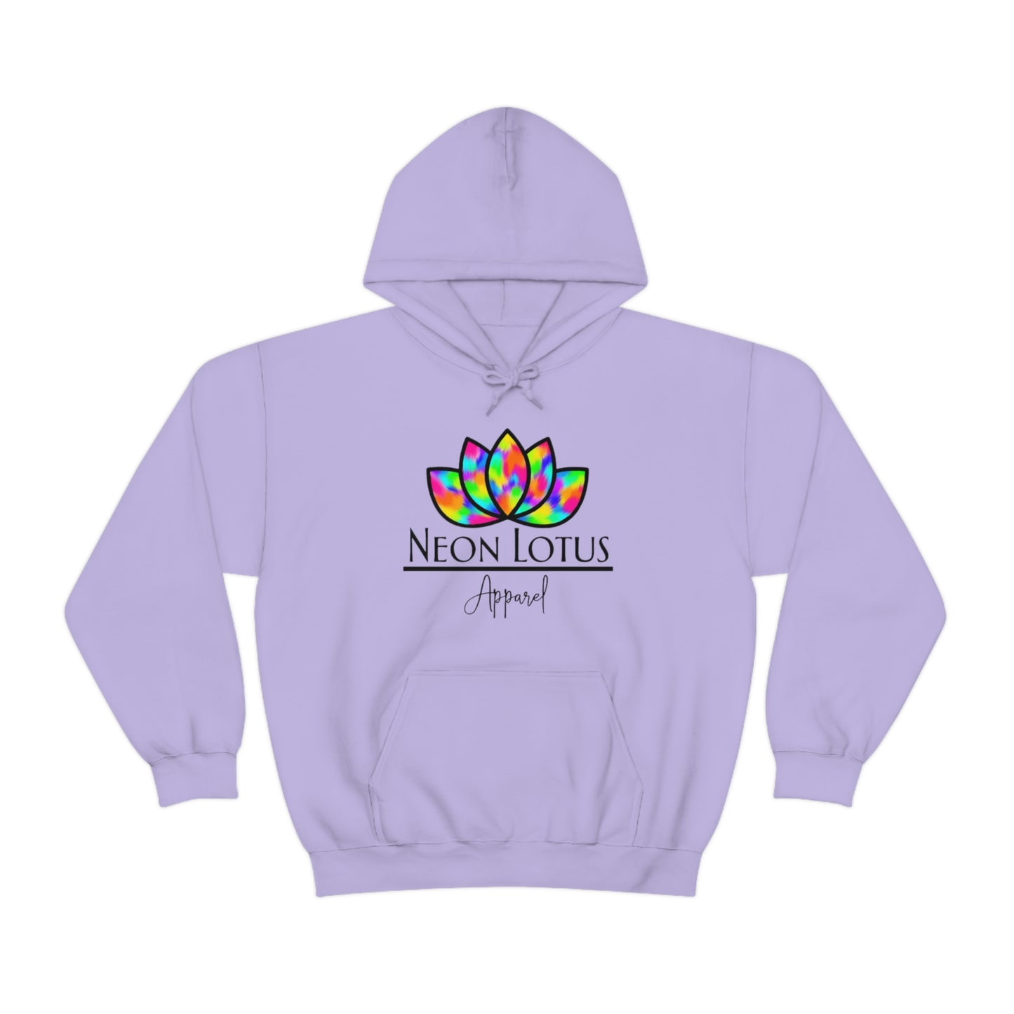 Neon Lotus Logo Pullover Hoodie