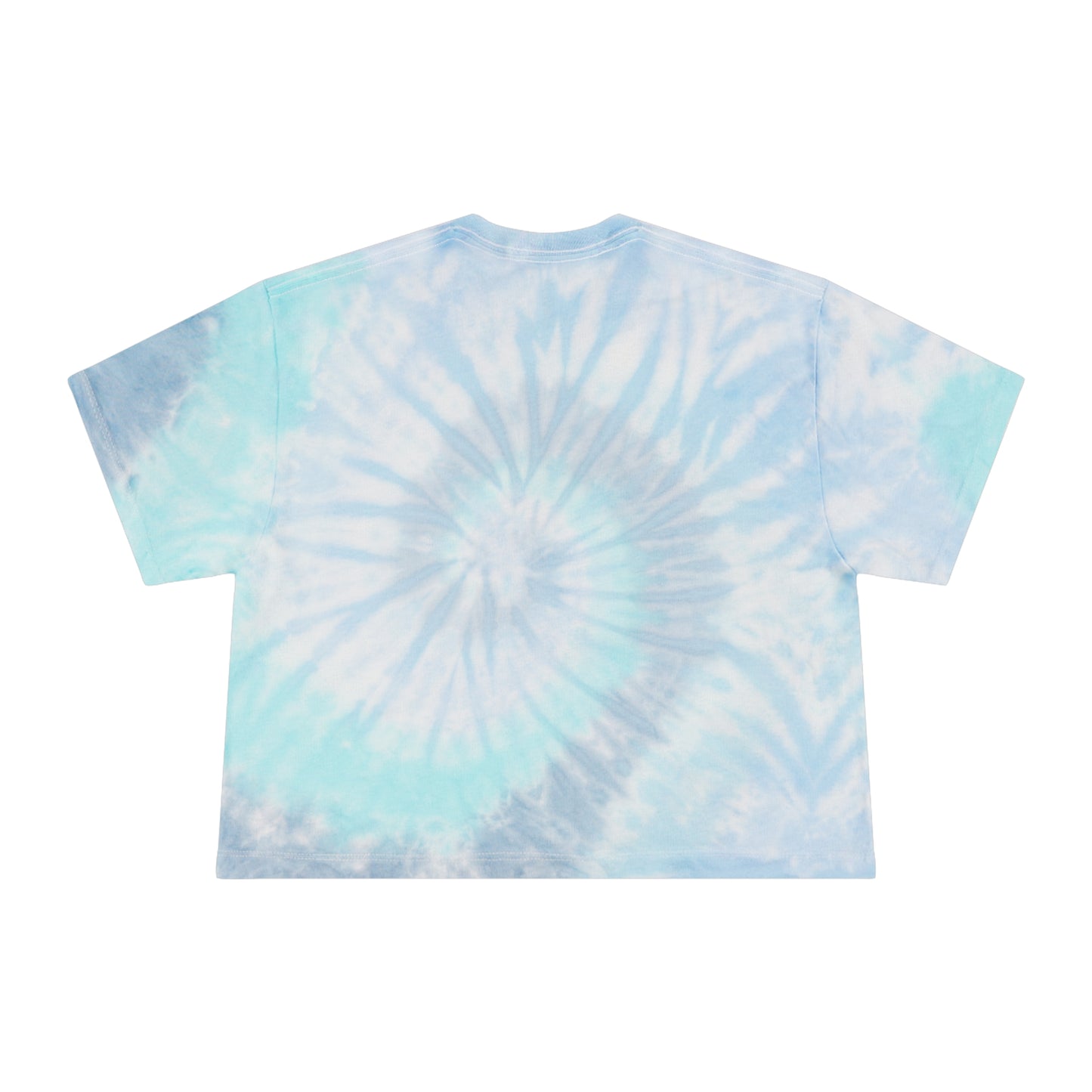 Neon Lotus Logo Tie Dye Crop T-shirt