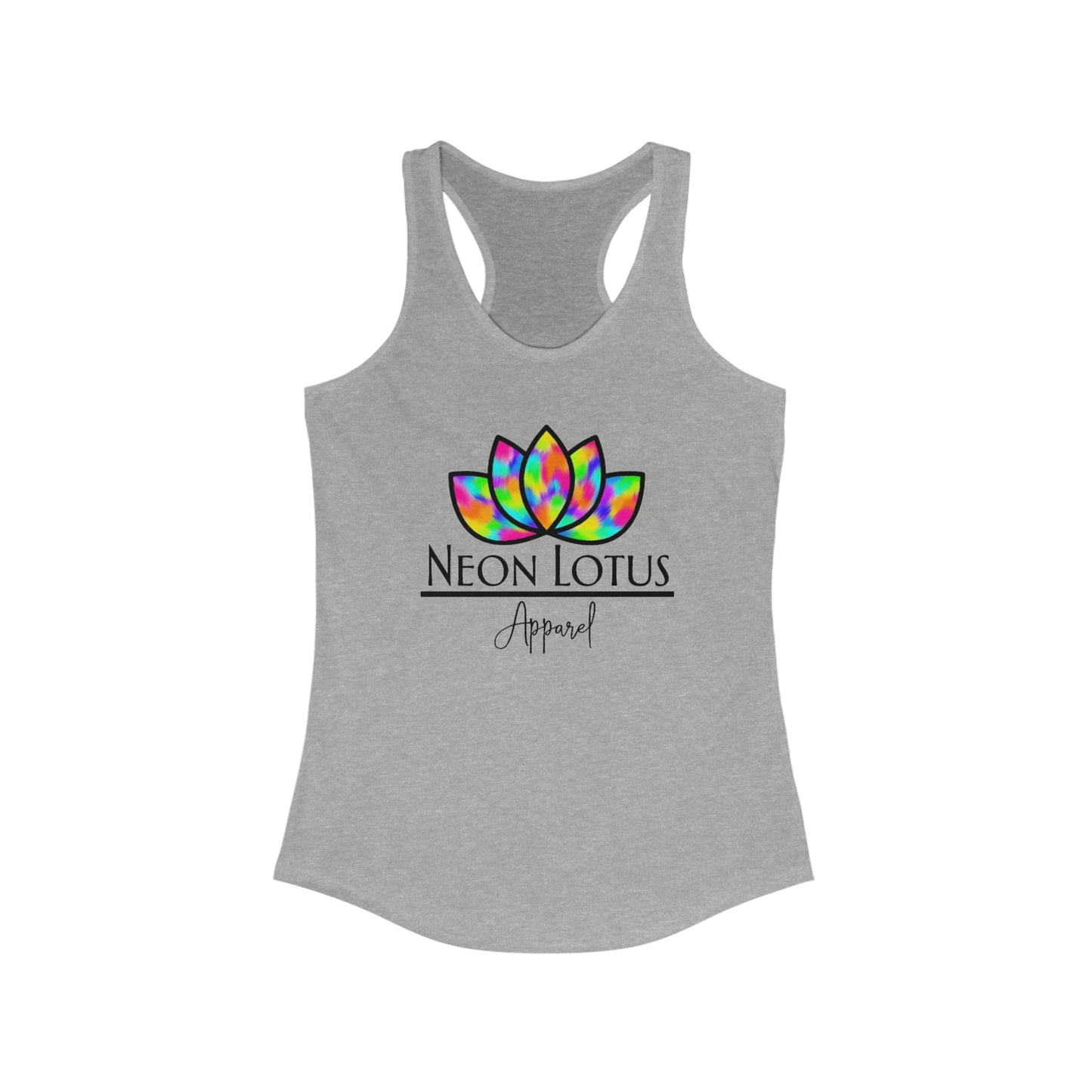 Neon Lotus Logo Racerback Tank