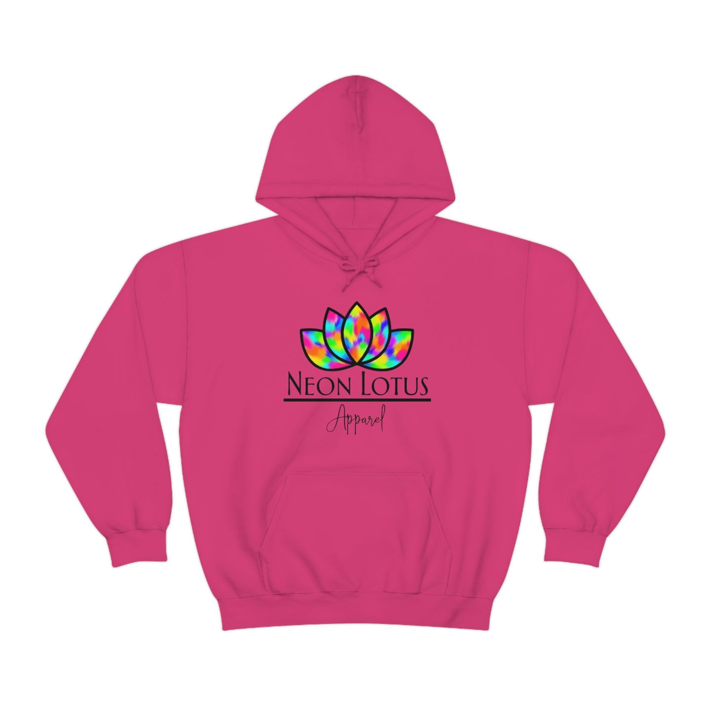 Neon Lotus Logo Pullover Hoodie