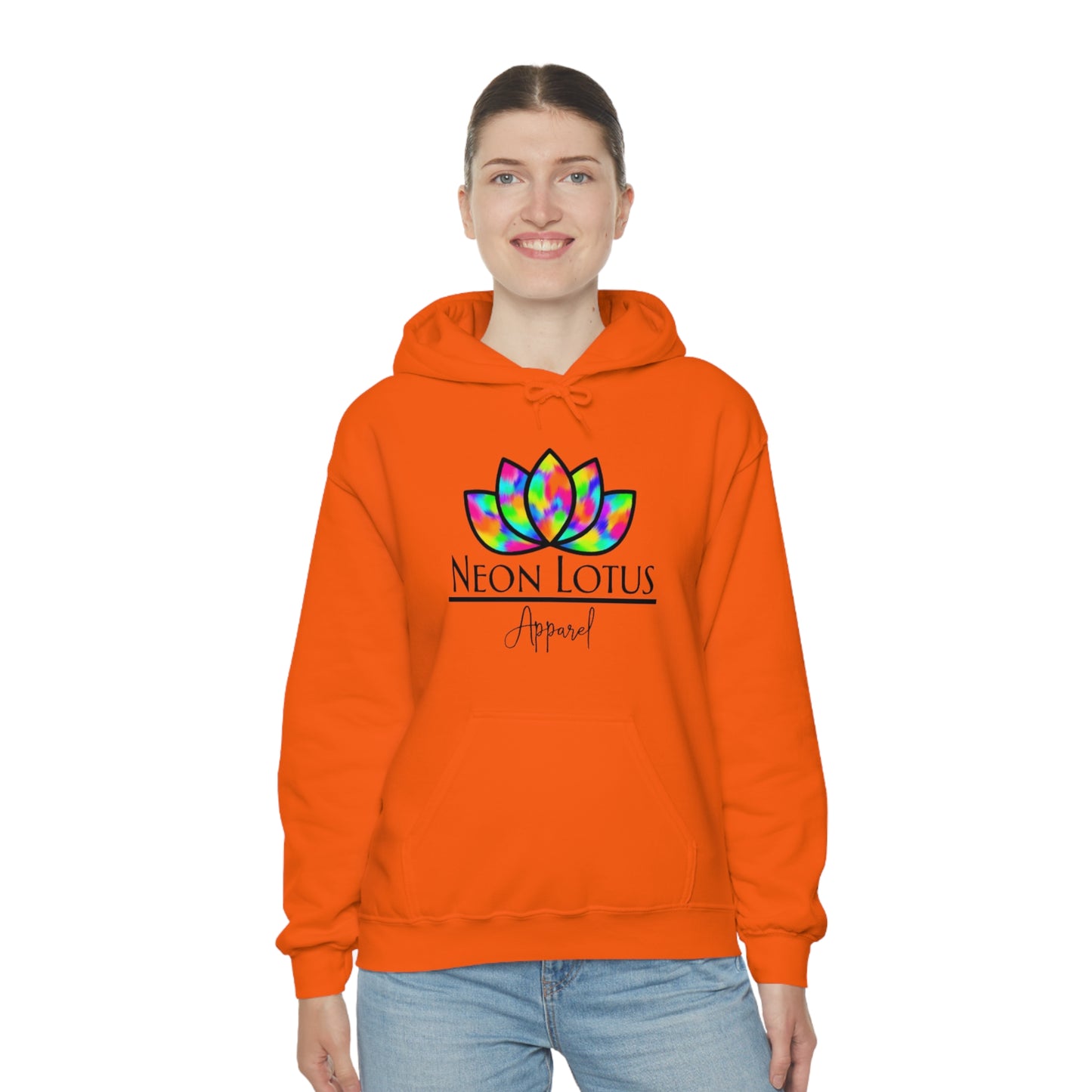 Neon Lotus Logo Pullover Hoodie